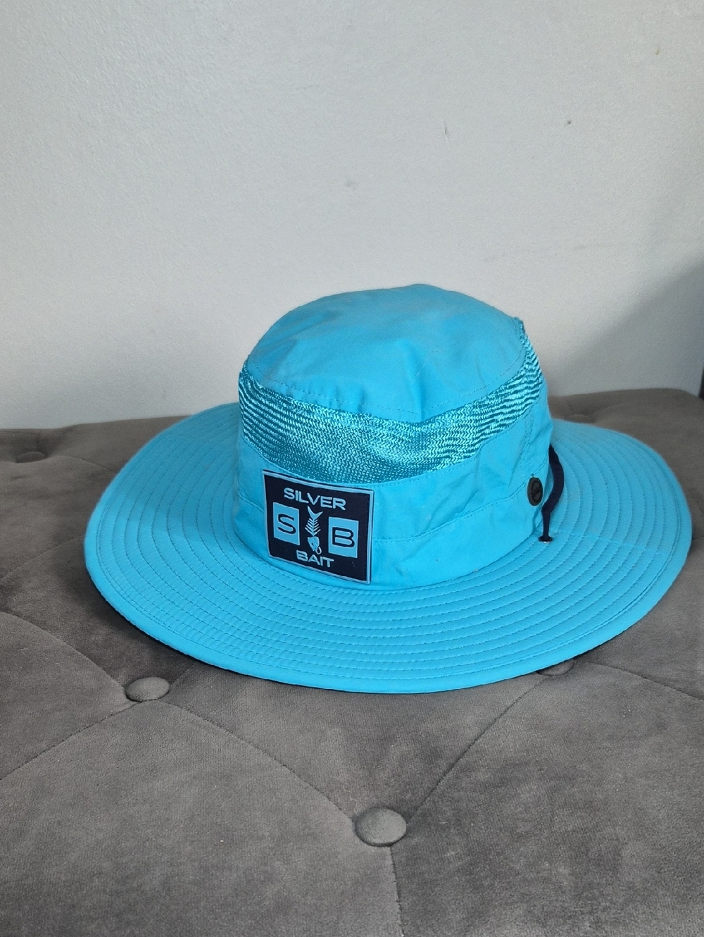 Silver Bait Turquoise Fishing Bucket Hat